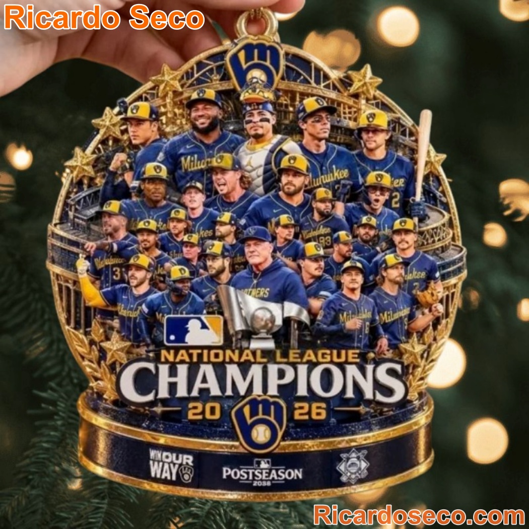 Milwaukee Brewers National League Champions 2026 Christmas Ornament-a Milwaukee Brewers National League Champions 2026 Christmas Ornament-a Y0OThER