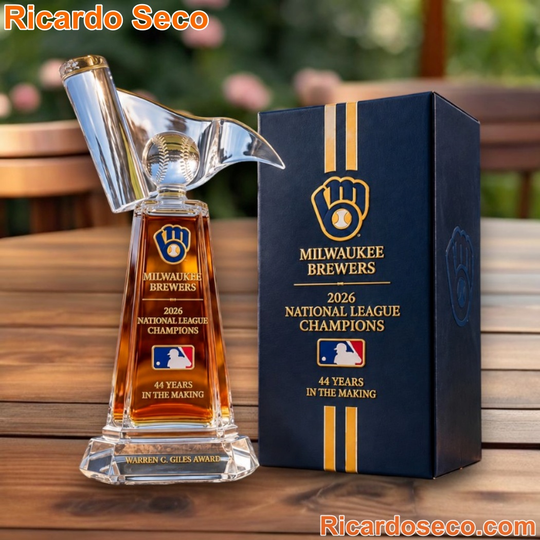 Milwaukee Brewers National League Champions 2026 Trophy Whiskey Bottle Milwaukee Brewers National League Champions 2026 Trophy Whiskey Bottle 8Pm2CvV