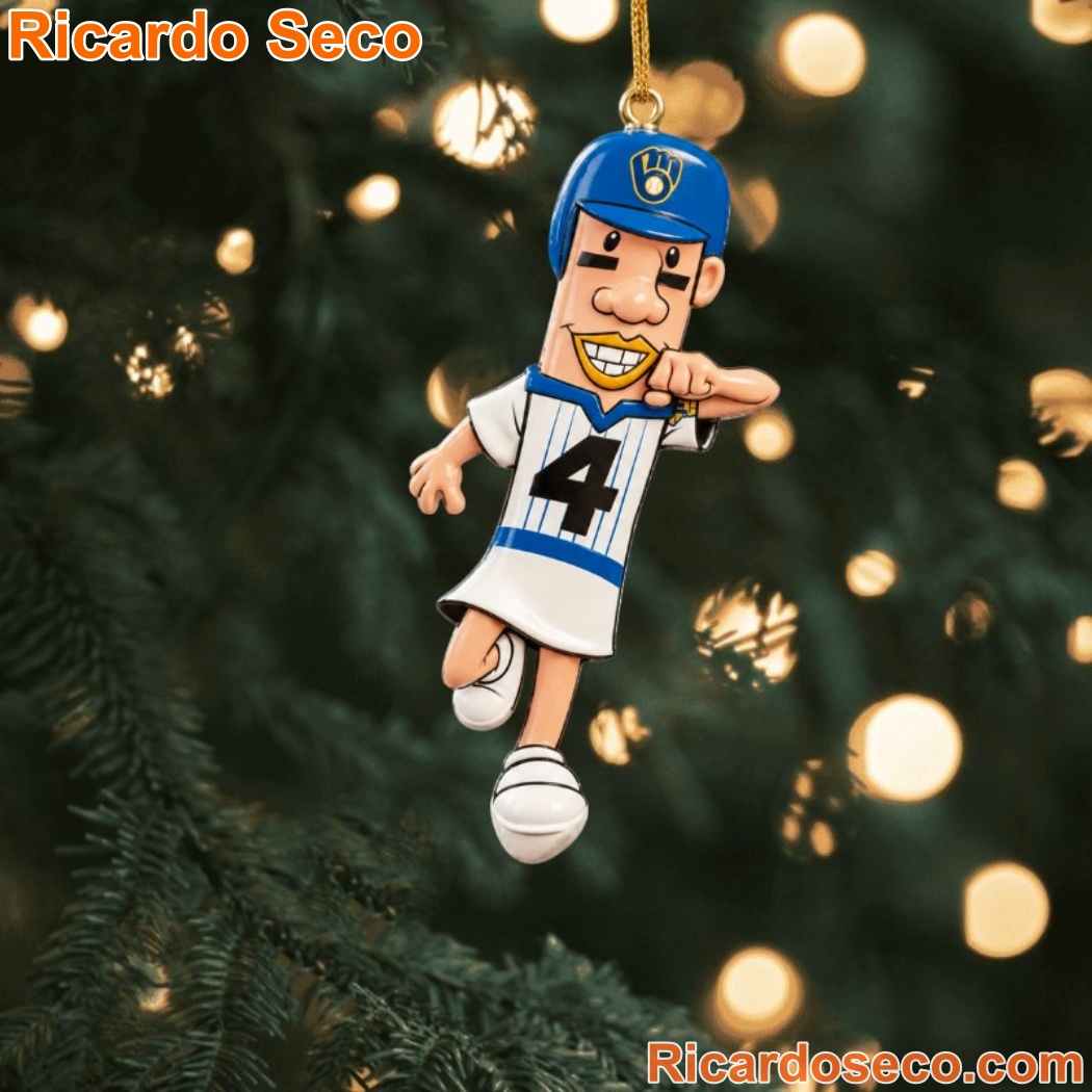 Milwaukee Brewers Racing Sausage Ornaments-c CQRBtM9