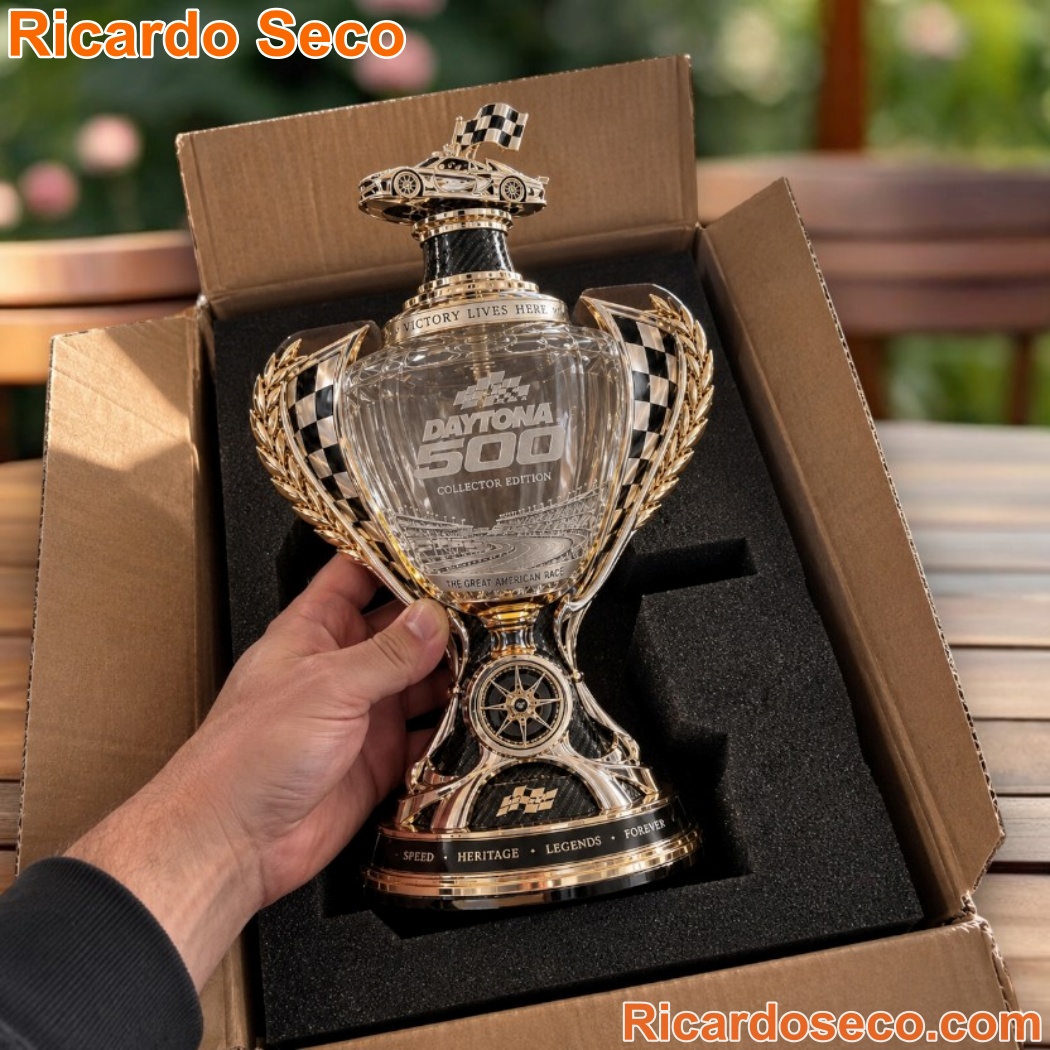 NASCAR Daytona 500 The Great America Race Trophy Shaped Whiskey Decanter-a P8Lyc0a