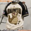 New Orleans Saints Louis Crocodile Premium 3D T-shirt 9I2ADO4