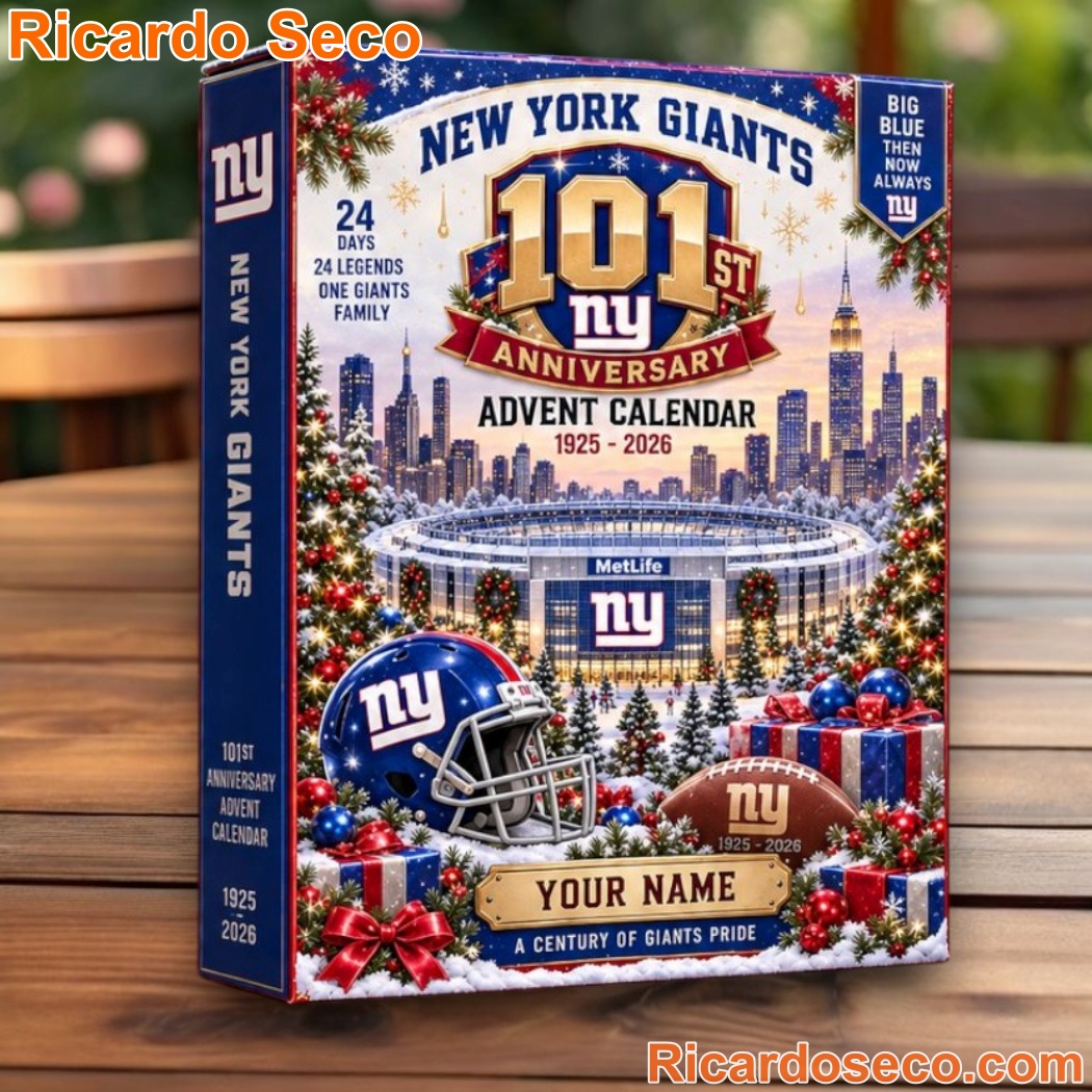 New York Giants 1925-2026 101st Anniversary 2026 Advent Calendar zJfI803