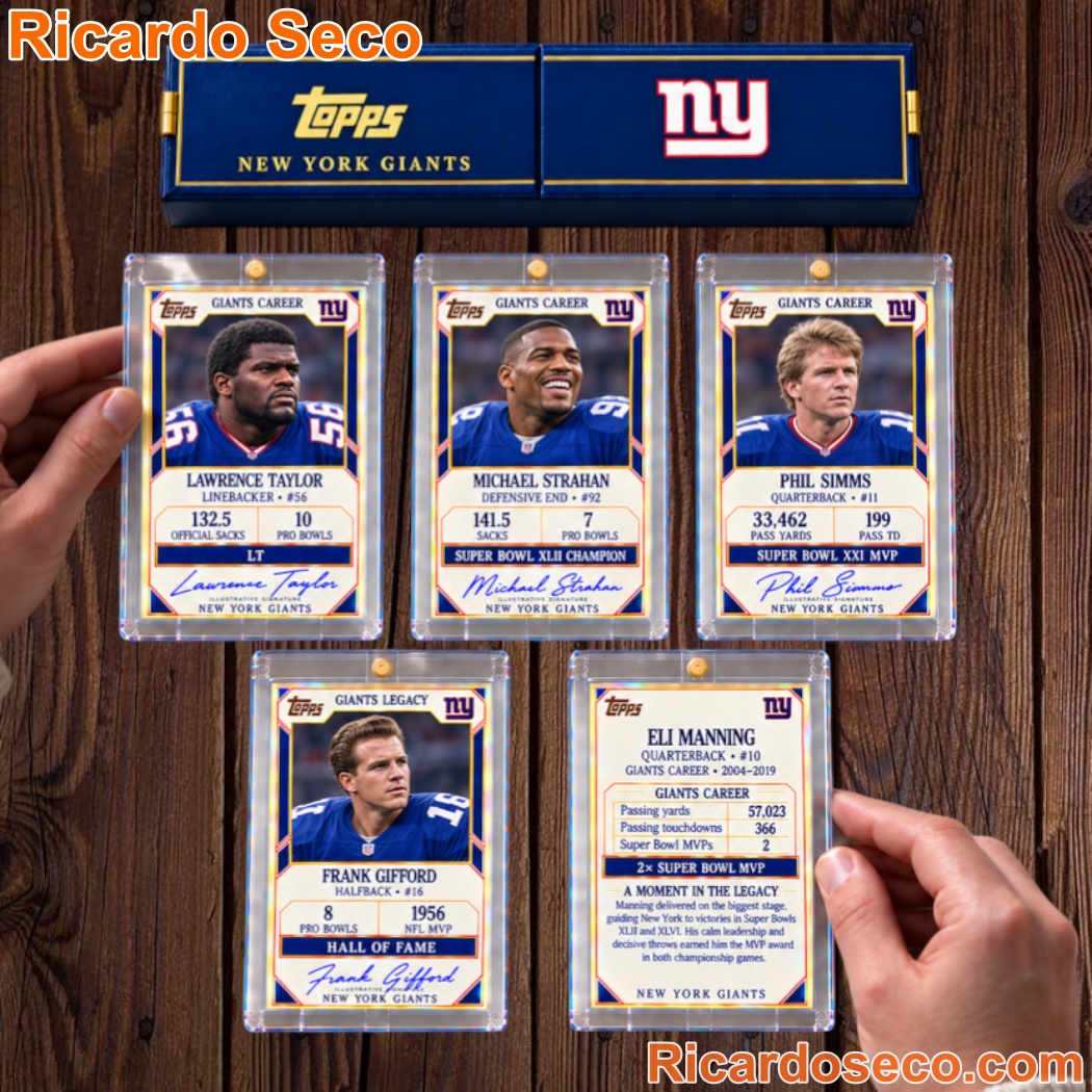 New York Giants 5-Card Collection Card Collectors Box Set New York Giants 5-Card Collection Card Collectors Box Set kgZX8bz