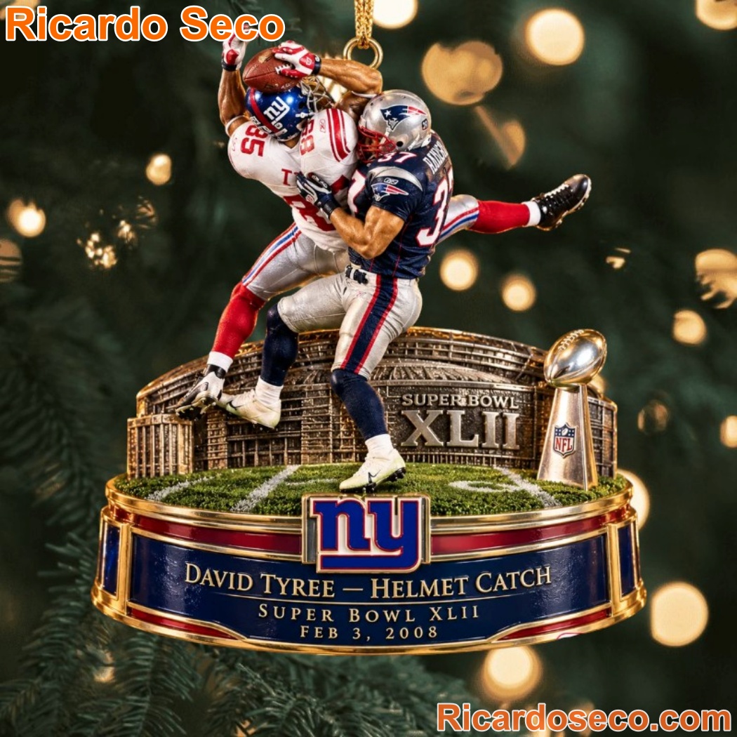 New York Giants David Tyree Helmet Catch Super Bowl XLII Christmas Ornament New York Giants David Tyree Helmet Catch Super Bowl XLII Christmas Ornament lSrBFI8