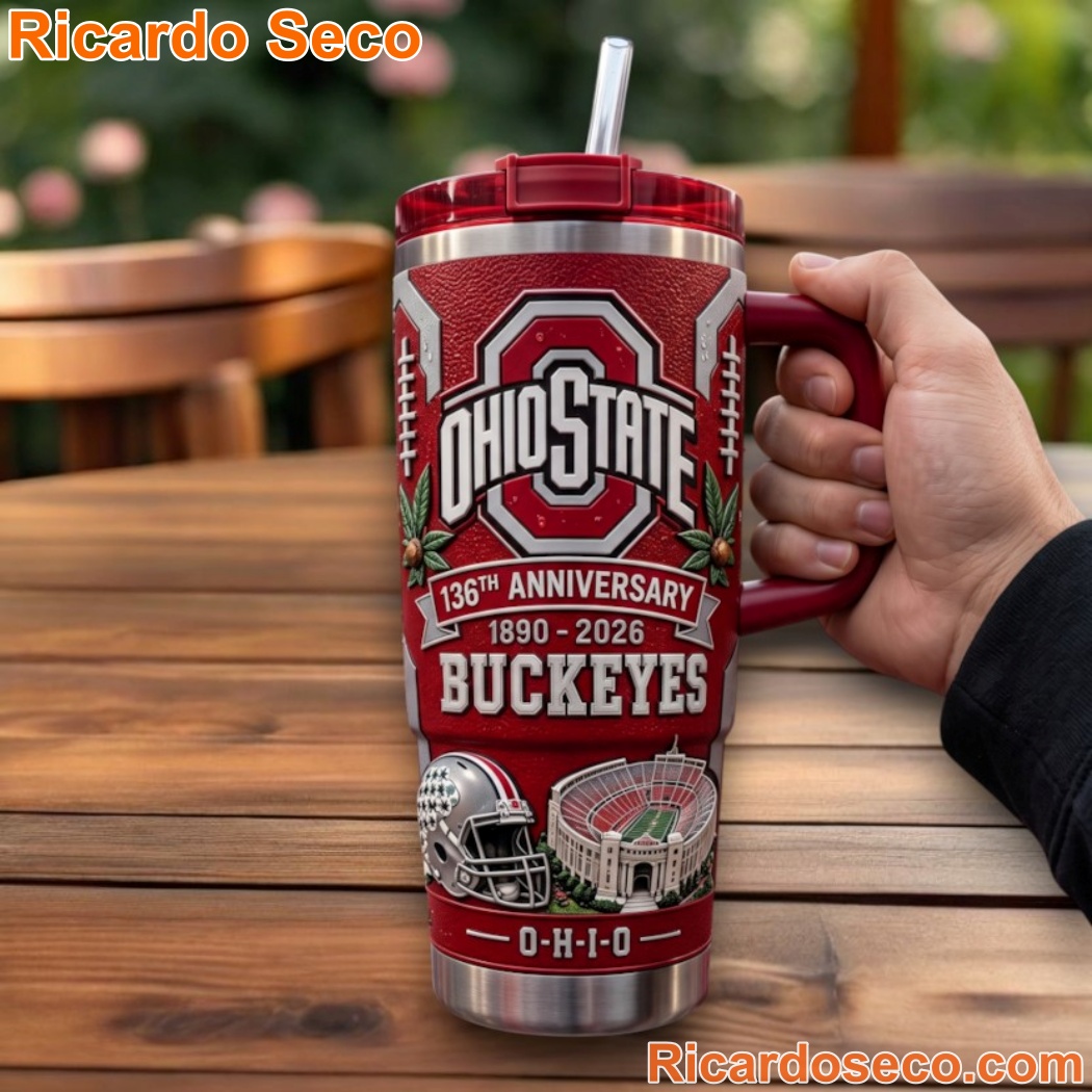 Ohio State Buckeyes 136 Years 1890-2026 Tumbler-a b6VFJjh