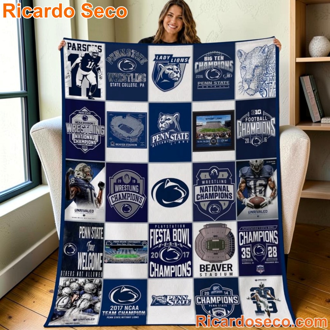 Penn State Nittany Lions Custom Blanket Penn State Nittany Lions Custom Blanket cigvjYW