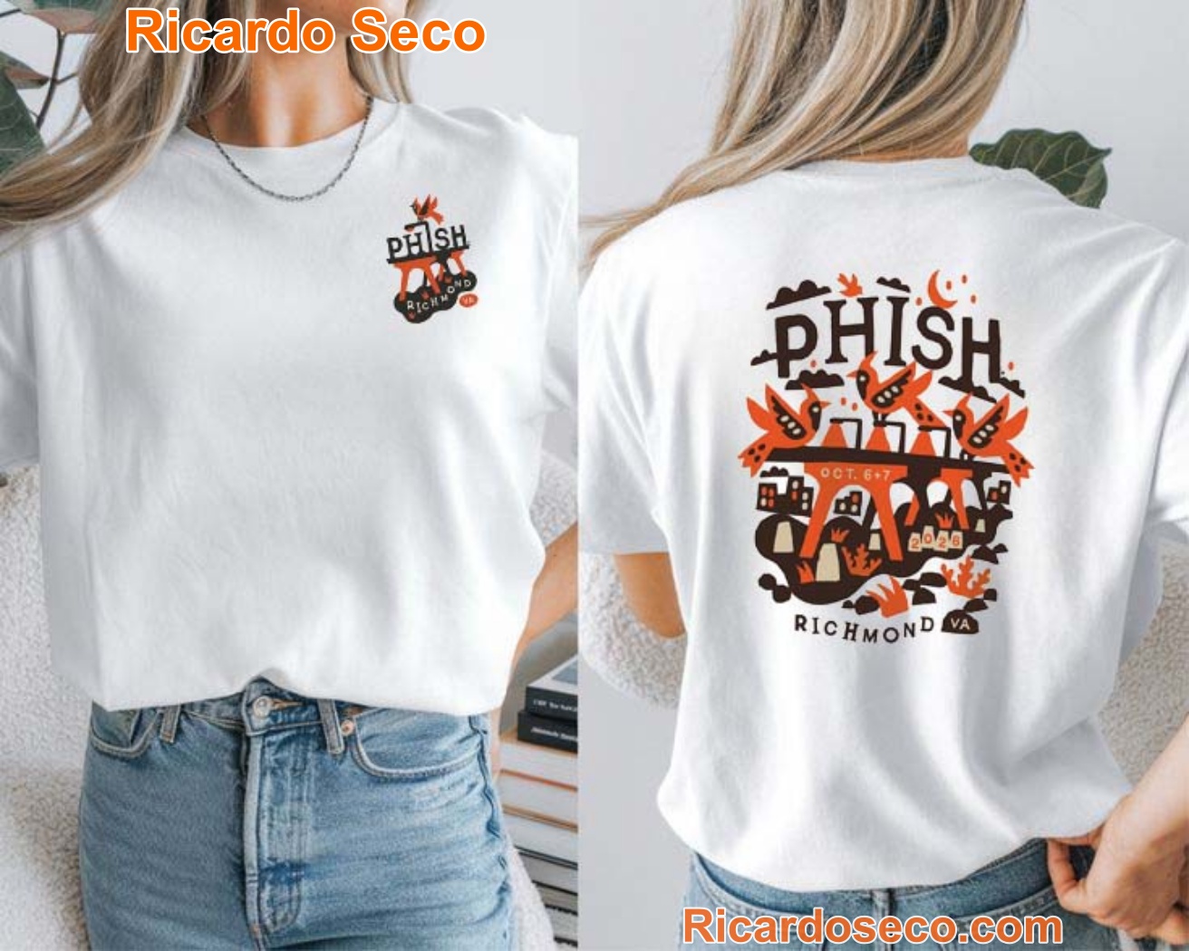 Phish Richmond 2026 Event Two Sided Shirt Phish Richmond 2026 Event Two Sided Shirt ADSHK5N