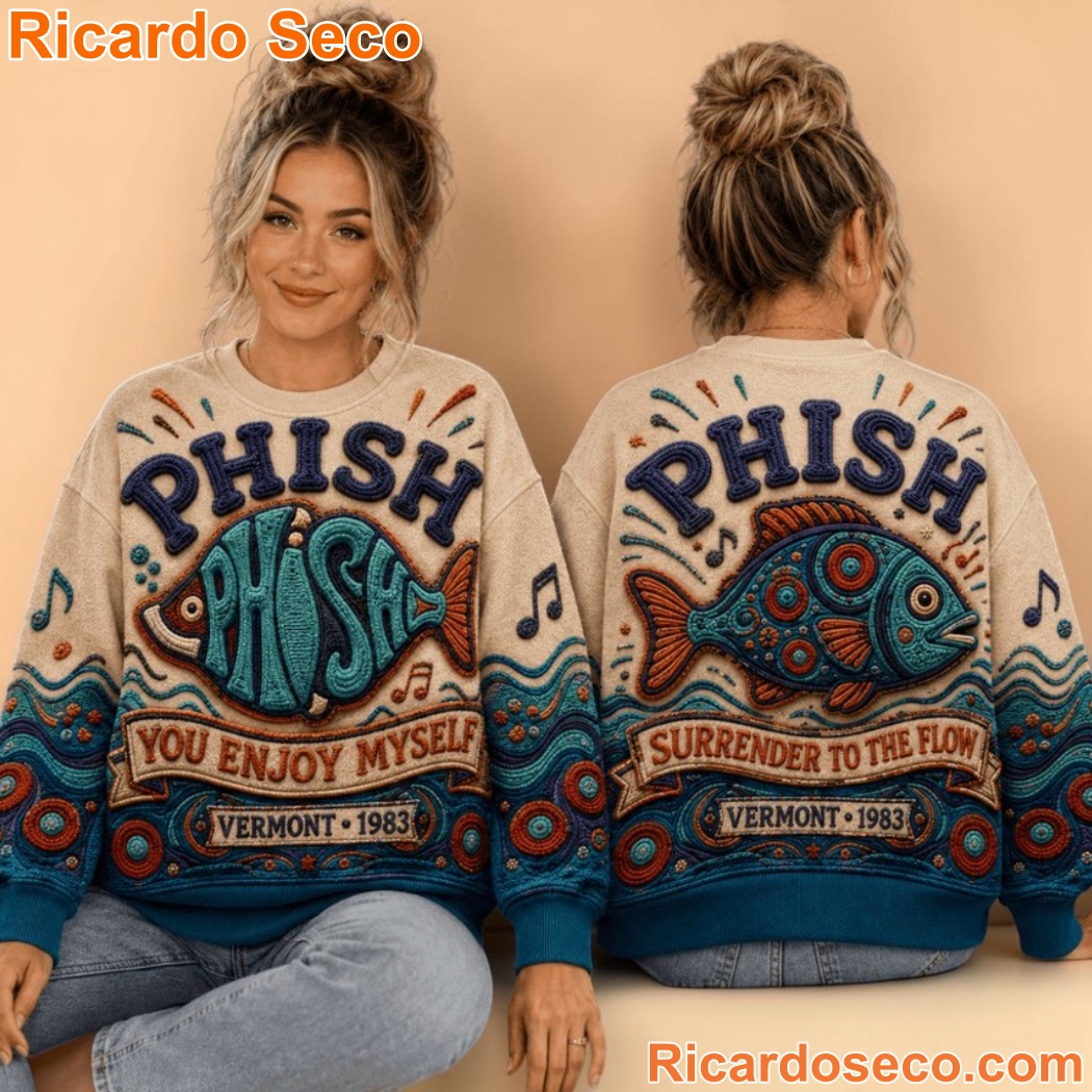 Phish Surrender To The Flow Vermont 1983 Merchandise Sweater-c mRNcEv3