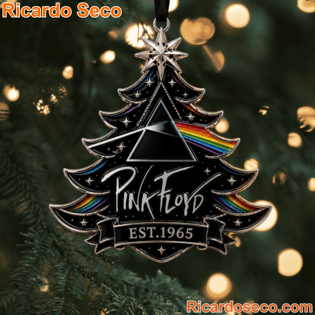 Pink Floyd Est 1965 Christmas Tree Ornament 2upDU49