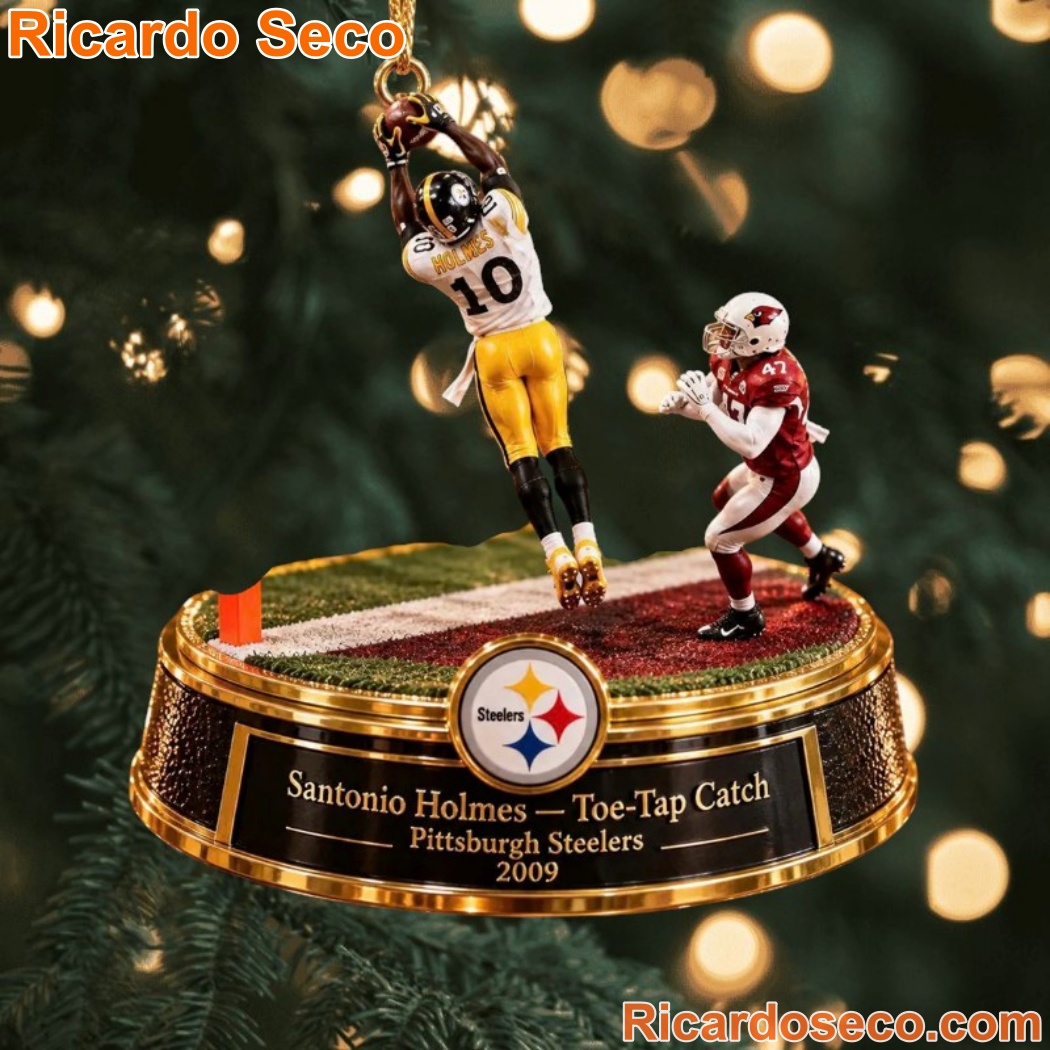 Pittsburgh Steelers 2009 Santonio Holmes Toe-Tap Catch Christmas Ornament Pittsburgh Steelers 2009 Santonio Holmes Toe-Tap Catch Christmas Ornament U8GtEv2