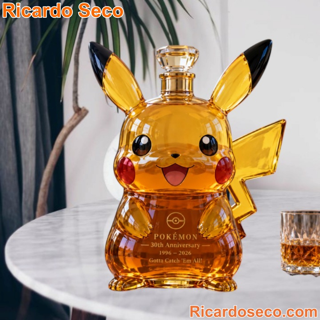 Pokemon 1996-2026 30th Anniversary Whiskey Bottle DABupN6