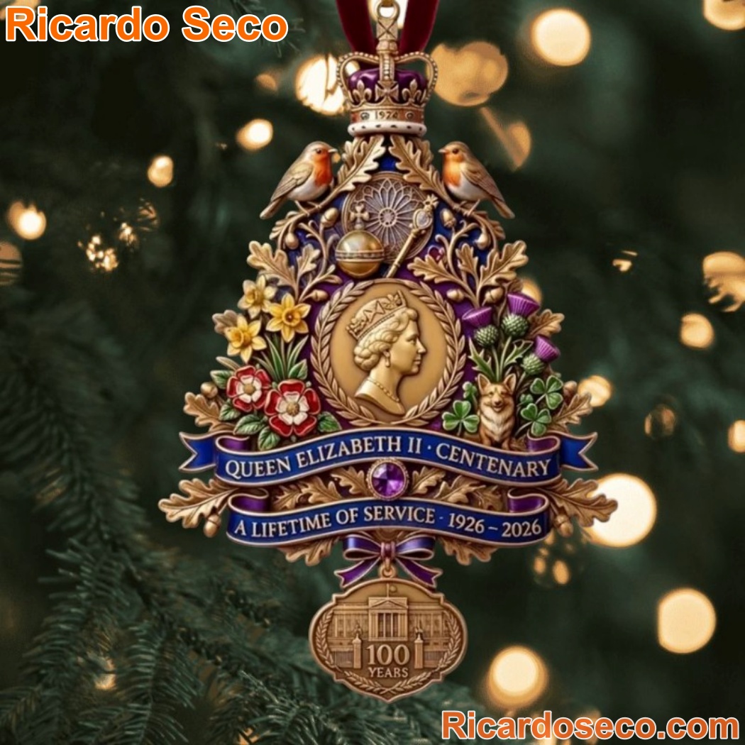Queen Elizabeth II Christmas Ornament HMOCqSG