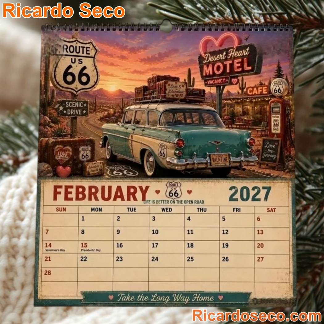 Route 66 Road Trip 2027 Wall Calendar-c Route 66 Road Trip 2027 Wall Calendar-c PHB0y7U