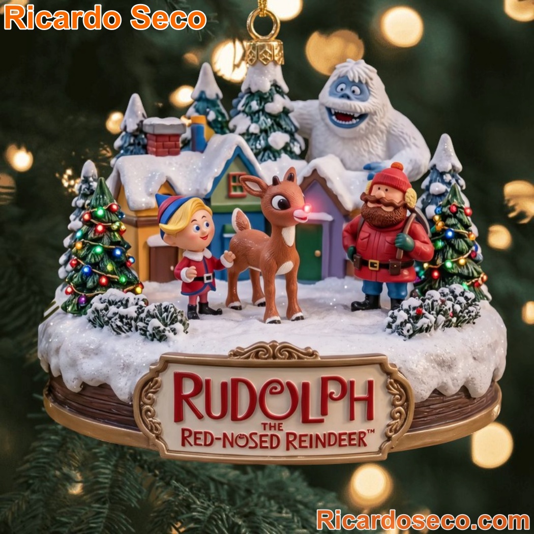 Rudolph The Red-Nosed Reindeer Christmas Ornament-a BzKZxYA