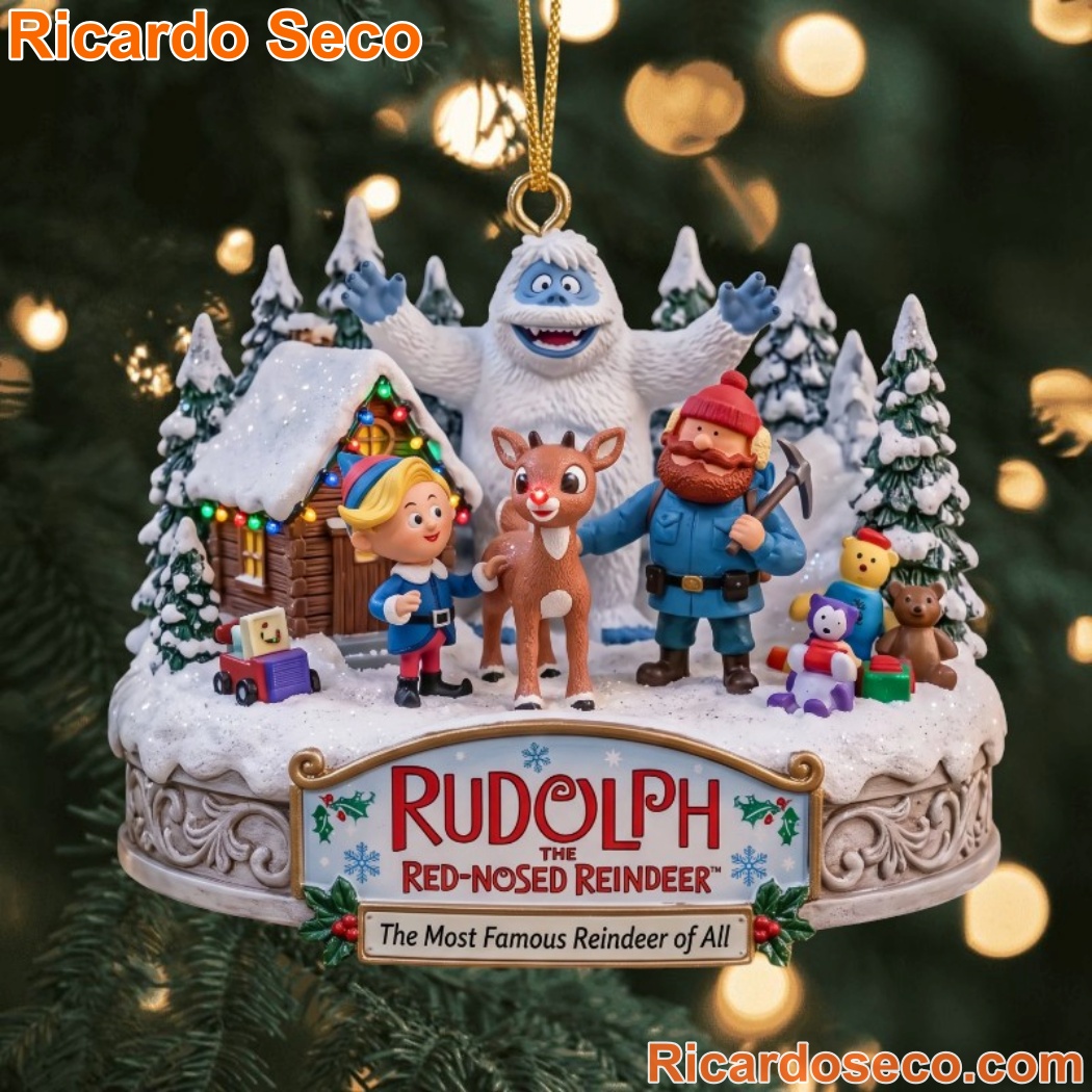 Rudolph The Red-Nosed Reindeer Christmas Ornament JgM4pBI