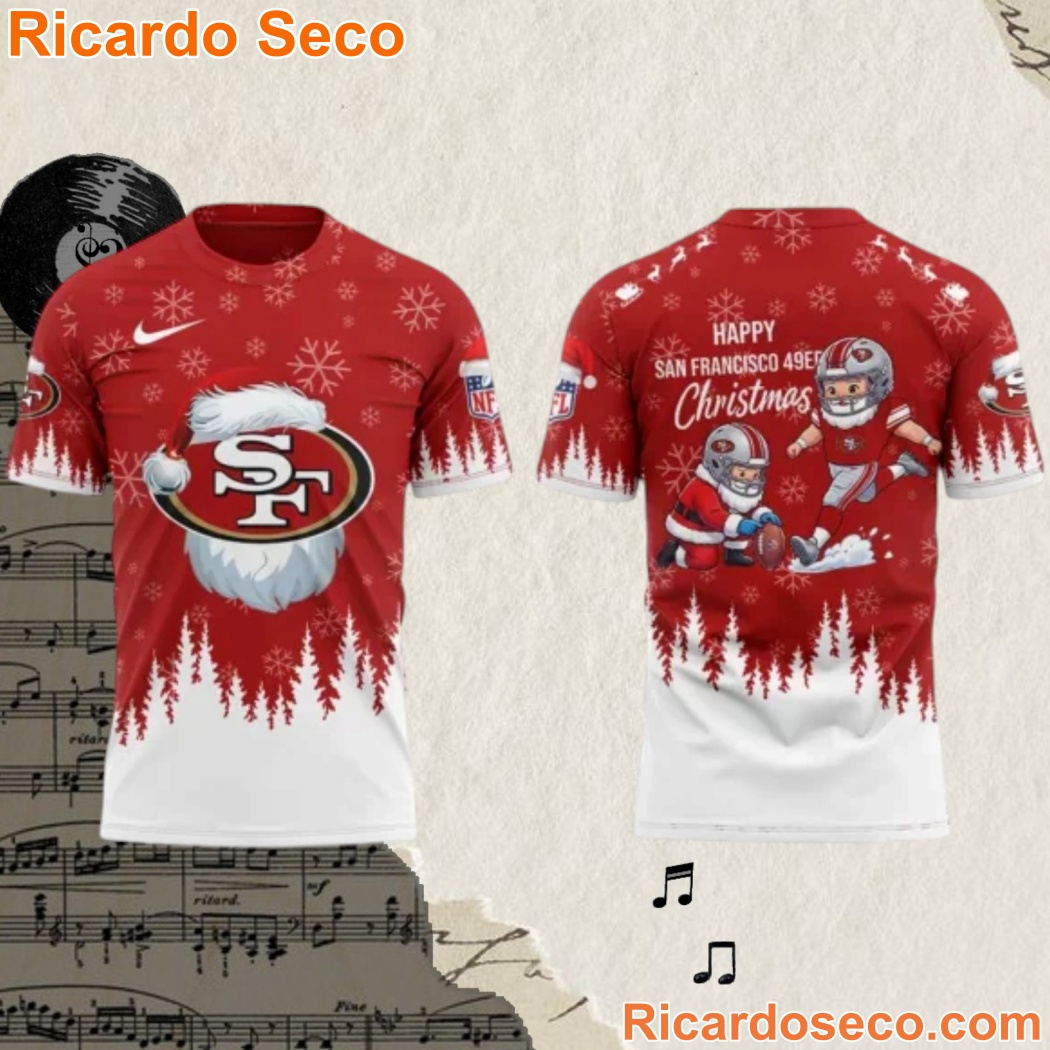 San Francisco 49ers Christmas 2026 3D Shirt fWotnD4