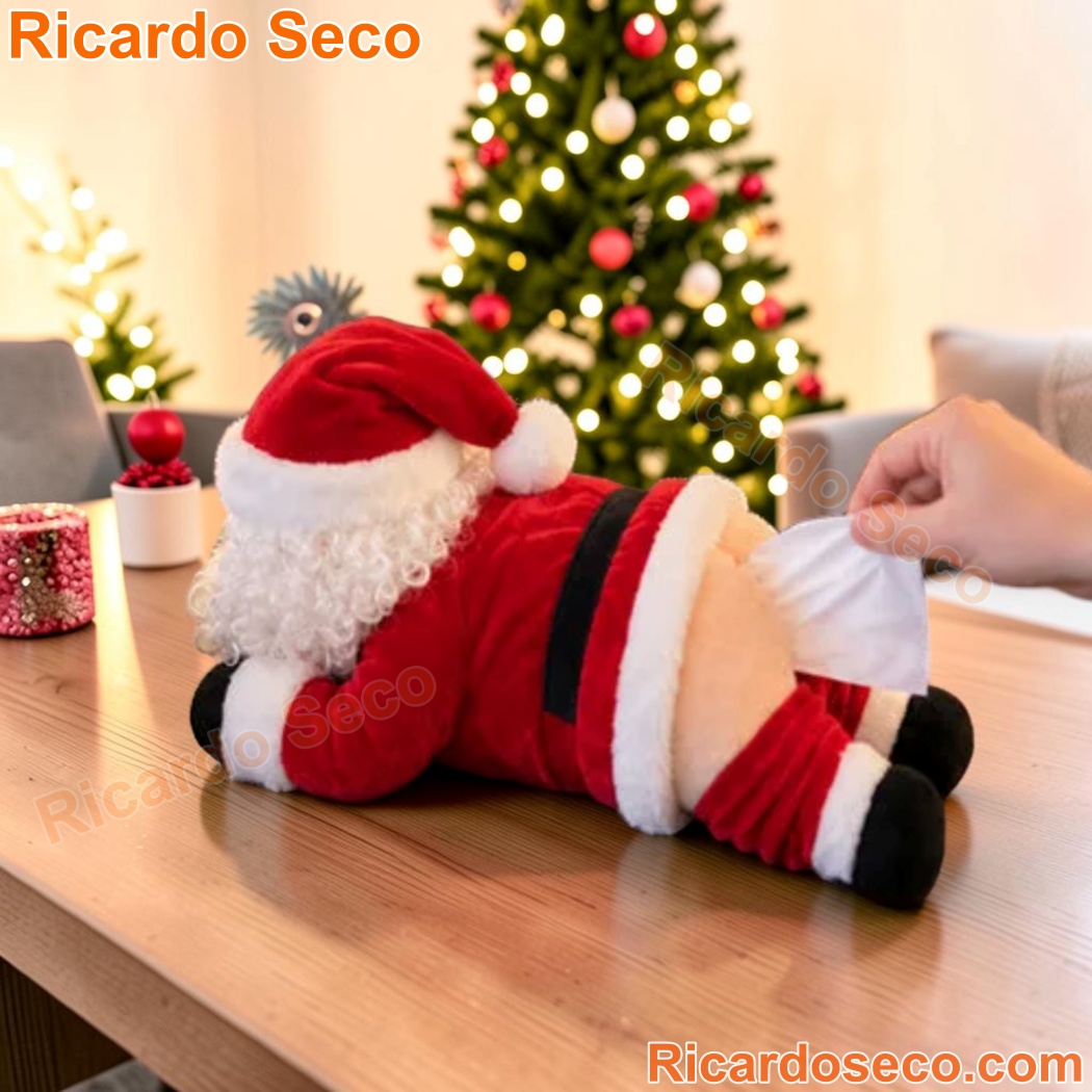 Santa Claus Plush Tissue Box Cover-a 0BILR9n