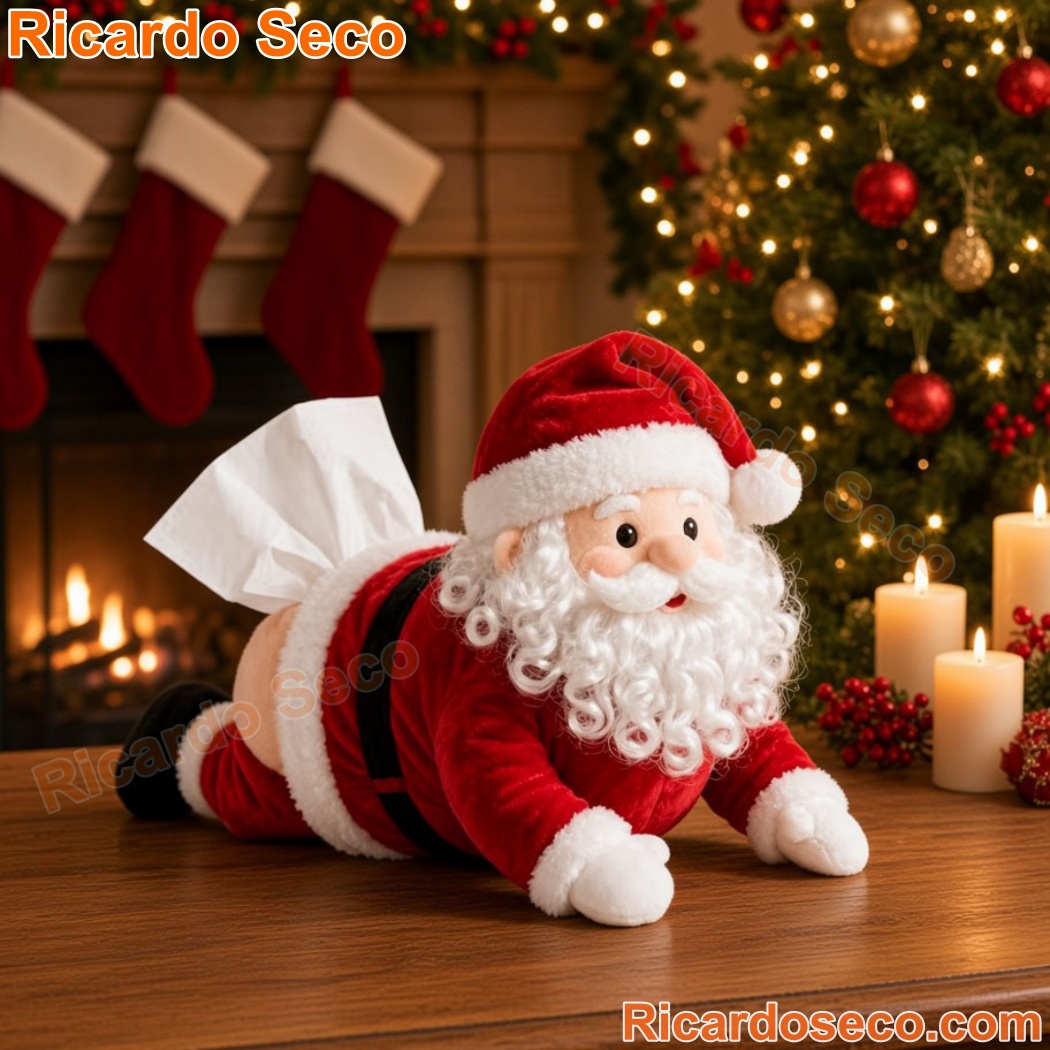 Santa Claus Plush Tissue Box Cover-b s7zblJE
