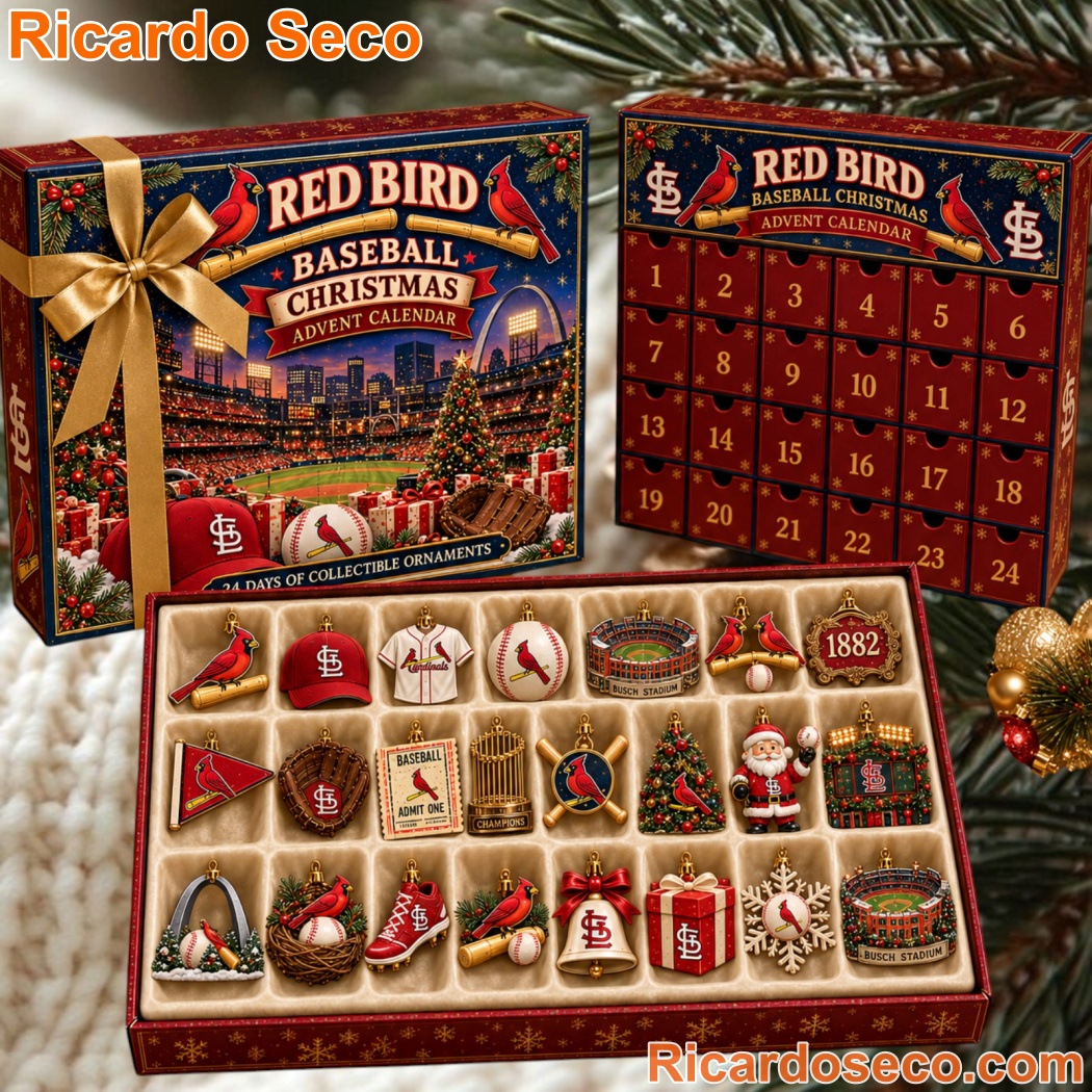 St. Louis Cardinals Red Bird Baseball Christmas Advent Calendar St. Louis Cardinals Red Bird Baseball Christmas Advent Calendar AREg3CG