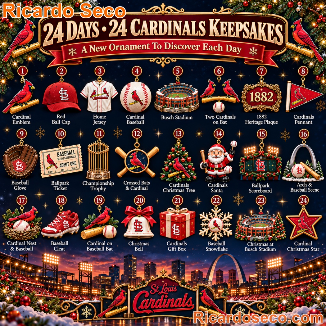 St. Louis Cardinals Red Bird Baseball Christmas Advent Calendar-b St. Louis Cardinals Red Bird Baseball Christmas Advent Calendar-b HluNMfR