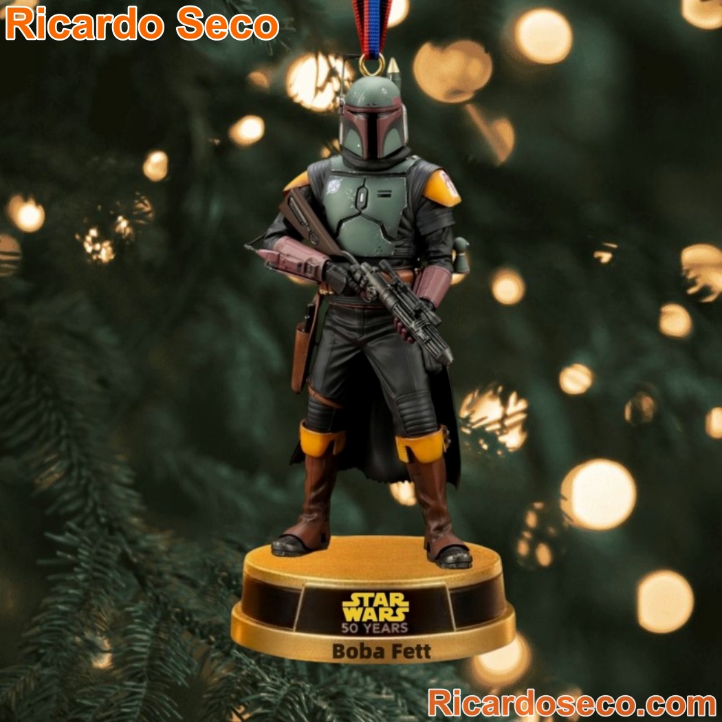 Star Wars 1977-2027 Boba Fett Christmas Ornament-a Star Wars 1977-2027 Boba Fett Christmas Ornament-a mNX8QyF