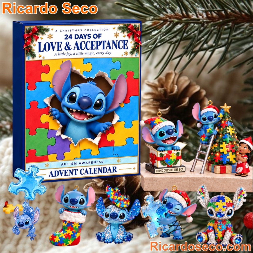 Stitch Love & Acceptance Autism Awareness 2026 Advent Calendar yTId9jX
