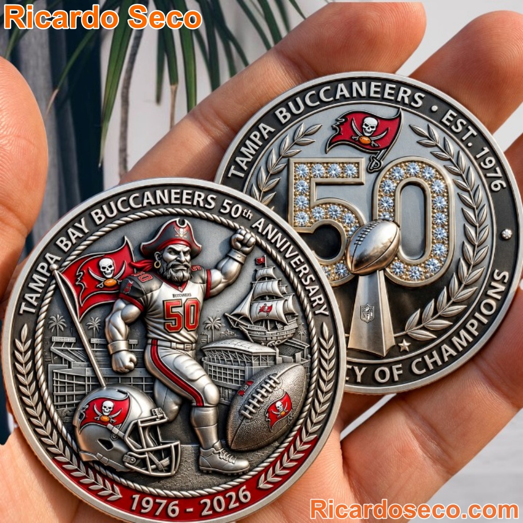 Tampa Bay Buccaneers 1976-2026 Commemorative Coin JuCrVZO