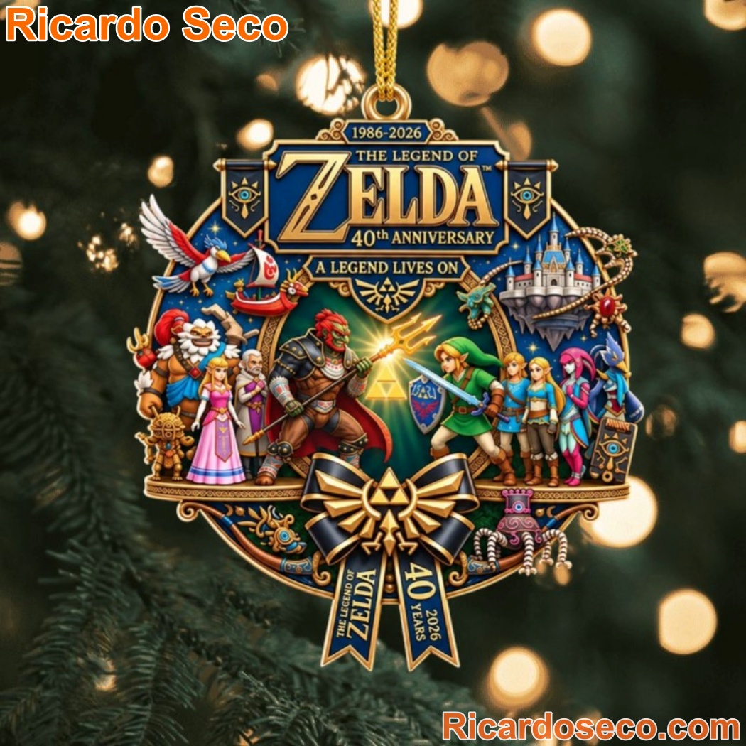 The Legend Of Zelda 40th Anniversary Christmas Ornament The Legend Of Zelda 40th Anniversary Christmas Ornament m1gix5r