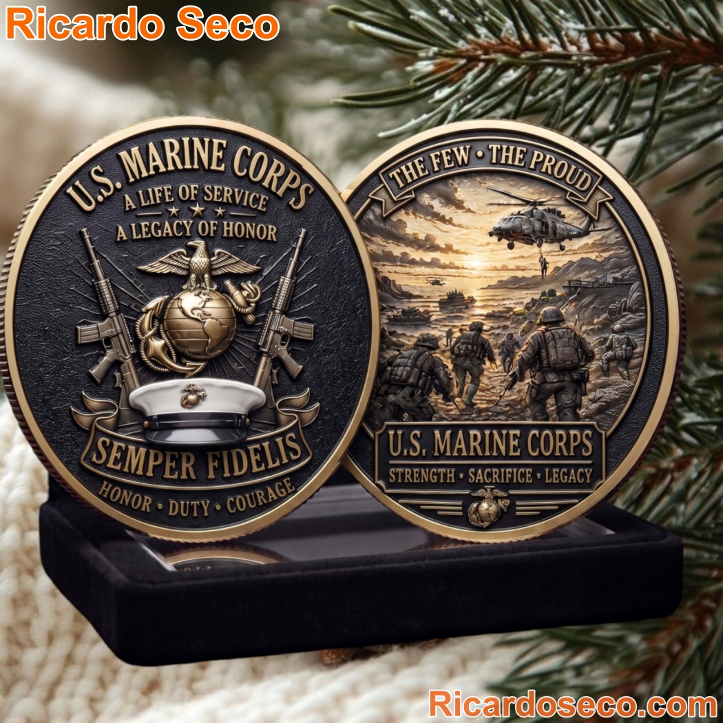 US Marine Corps A Life Of Service Commemorative Coin RFDncG6